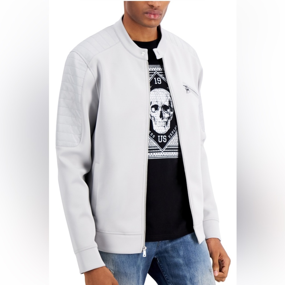 👨‍⚕️🩶Mens I.N.C. International Concepts Moto Jacket🩶🙋🏽‍♂️